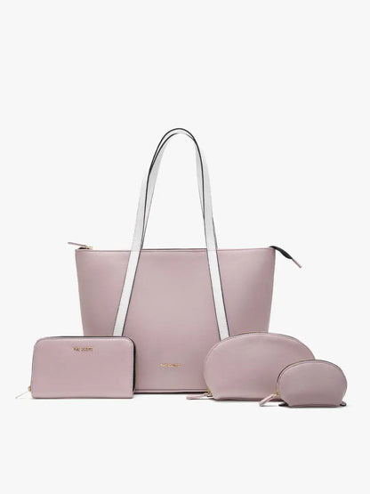 Aza Tote + Cosmos Pouch + Wallet Combo Pink