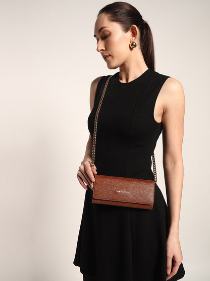 Zeena Wallet Sling Tan