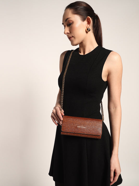 Zeena Wallet Sling Tan