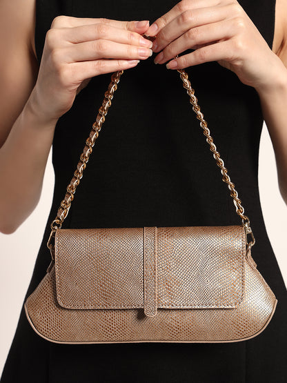 Bella Clutch Sling Gold