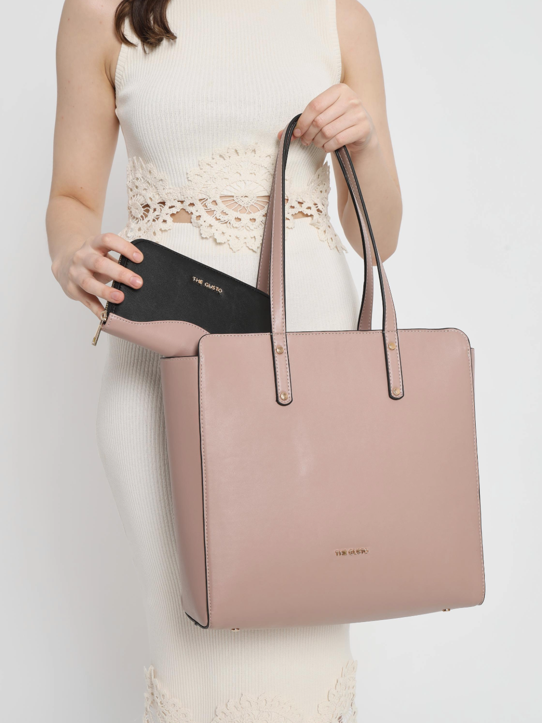 Beyond+ Zippered Tote and Wallet Combo Pink