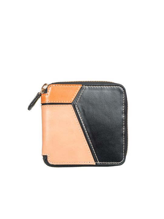 TRI Patched Mini Zipper Wallet